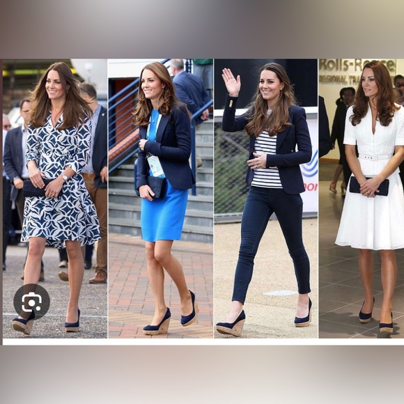 Stuart Weitzman York Wedges as seen on Kate Middleton - size 6.5 - Picture 2 of 4